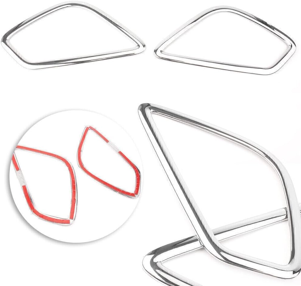 ya 4 8.14 Fit for Mitsubishi Eclipse Cross 2018 Plastic Pair Rear Fog Light Lamp Cover Trim