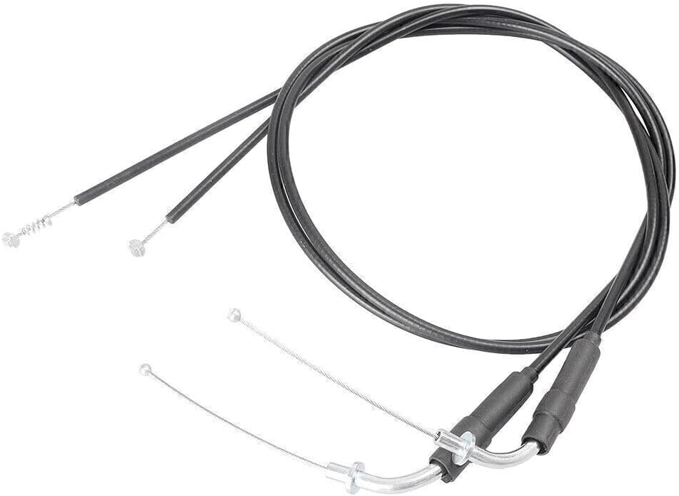 ya 4 8.14 FITS For Sportster XL1200 XL883 2x Motorcycle Steel Throttle Cables Wire Li