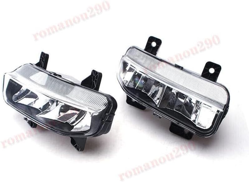 ya 9 10.24 for Ram 3500 2019-2022 LED Front Bumper Fog Lights w/Bracket Wires Switch Kit