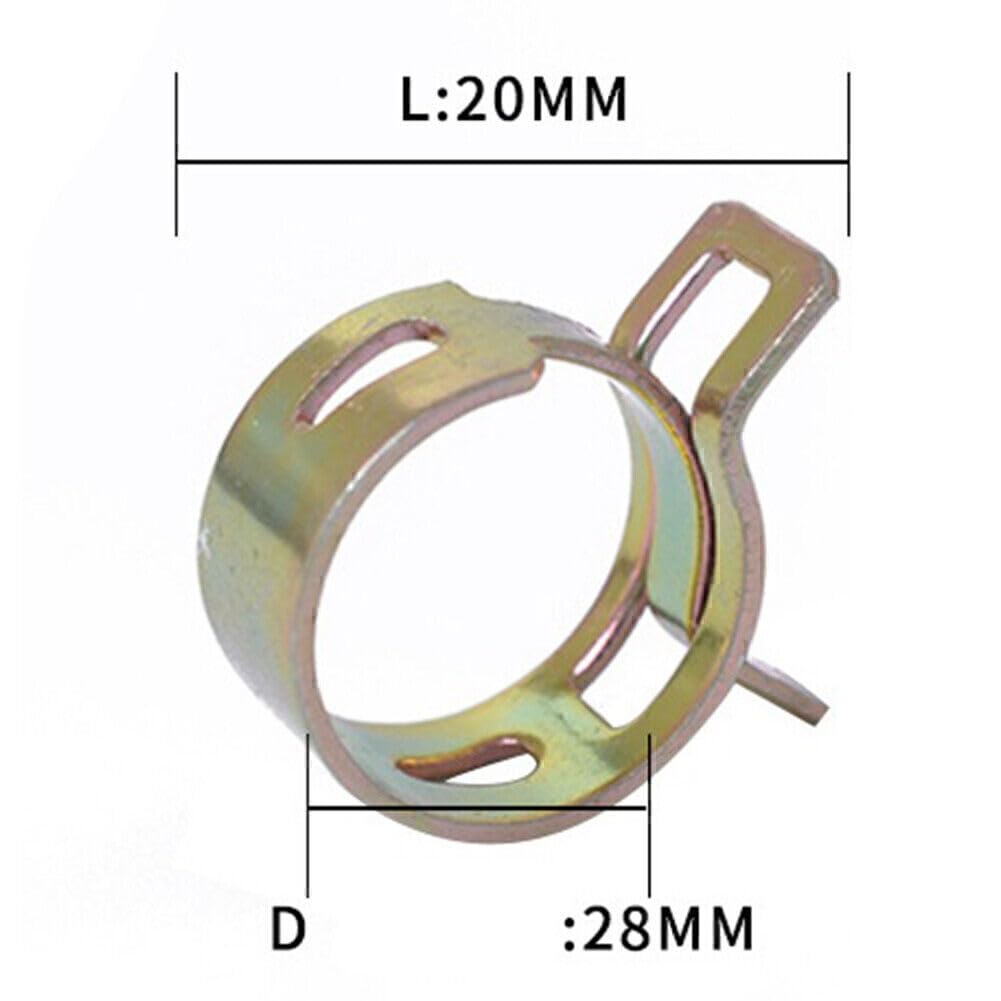 ya 6 8.14 80pcs 6-15mm Spring Clamp Fuel Oil Water Hose Pipe Clamp Buckle 8 Sizes 