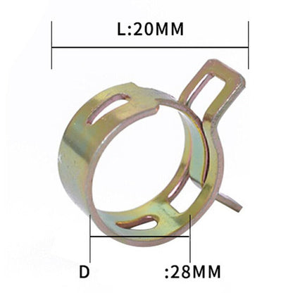 ya 6 8.14 80pcs 6-15mm Spring Clamp Fuel Oil Water Hose Pipe Clamp Buckle 8 Sizes 