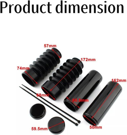 ya 4 8.14 Black fork protector for Harley Davi for DS on Sportster X48 FORTY-IGHT XL1200X