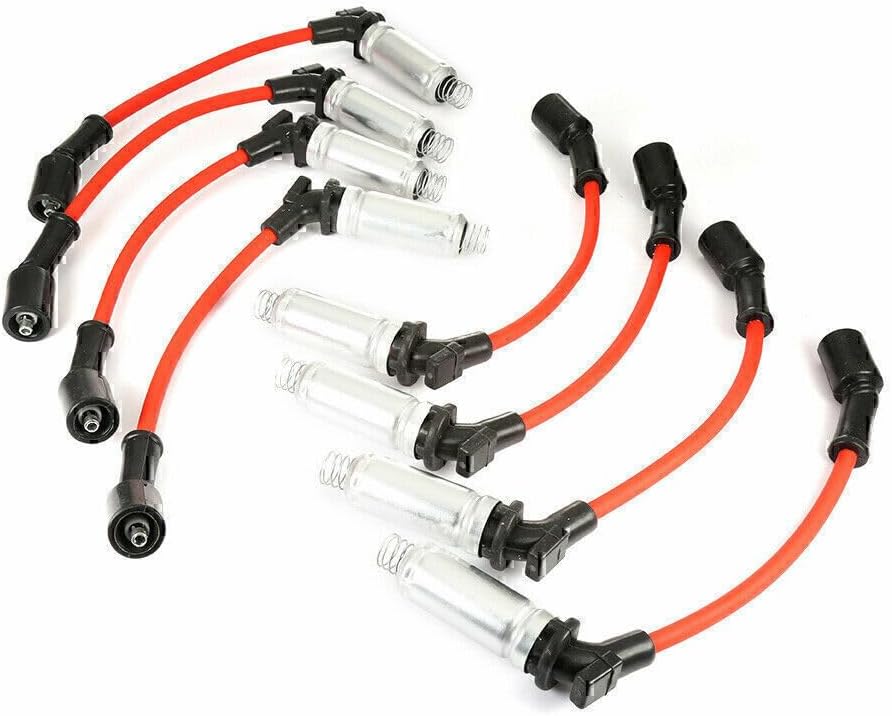 ya 4 8.10 8PCS Spark Plug Wires for Chevy for GMC 1999-2006 LS1 VORTEC 4.8L 5.3L 6.0L US