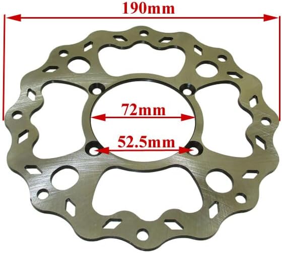 ya 13 9.15 baidi 190mm Brake Disc Rotor For 4 Stroke 60cc Fully Automatic Pit Dirt Bike