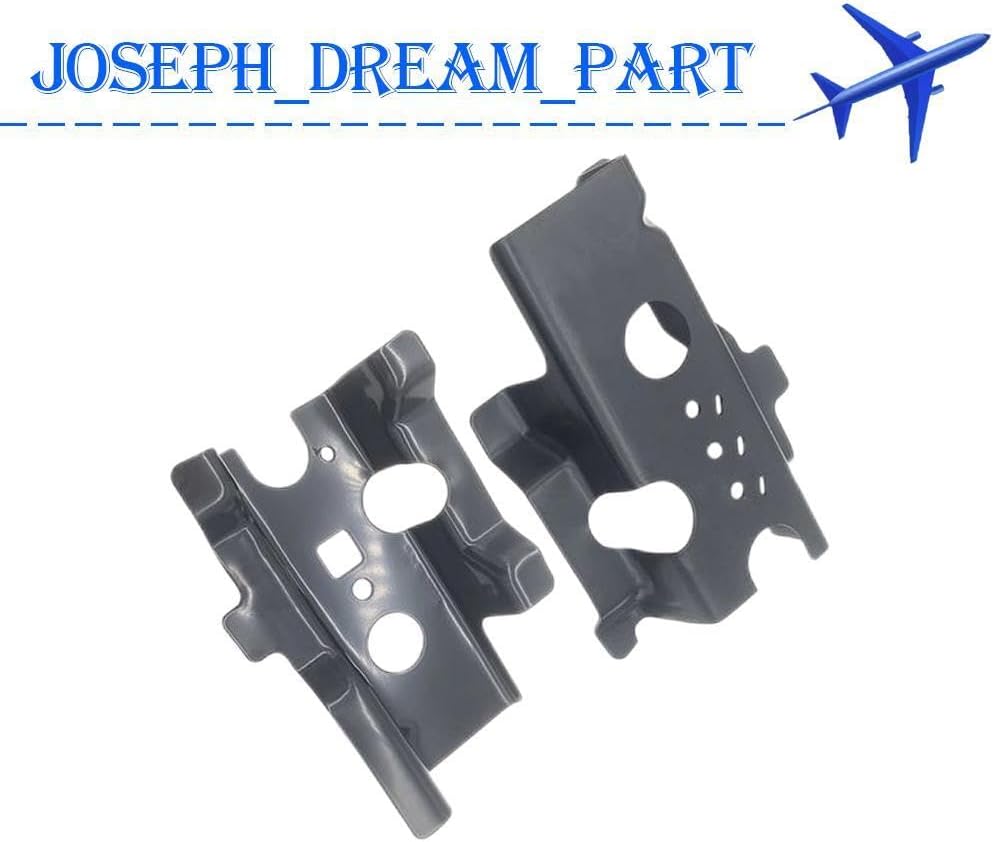 ya 6 8.14 Pair Front Radiator Support Bracket Left Right for 2015-2019 for Ford for Mustang Black