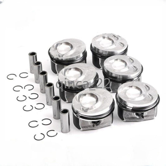 ya 4 8.14 6-Piece Engine Piston Ring Set for Porsche for Cayenne for VW for Passat for Audi Q7 VR6 3.6L FSI