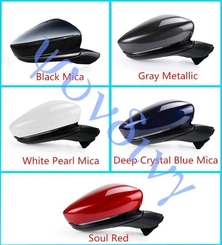 ya 11 9.14 baidi>Side Mirror 2020-2023 for Mazda CX-30 Gray Metallic Right 9Pin Blind Spot+Heat