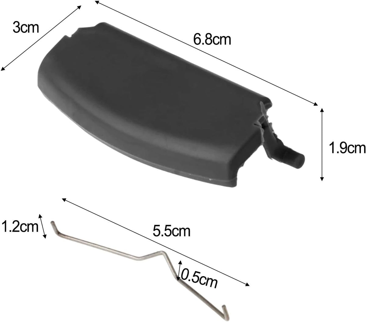 ya 4 8.14 Daily Vehicle Use Armrest Lid Cover Car Armrest Cover ABS Material Black Color
