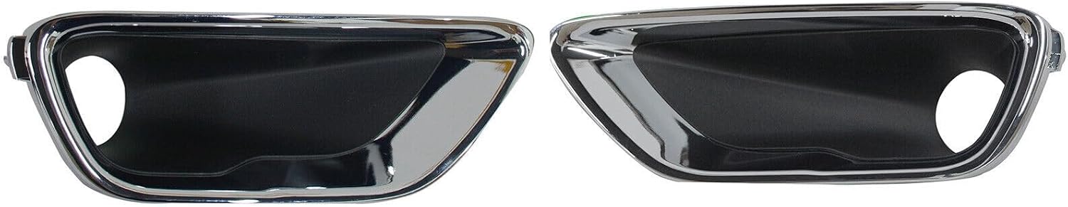 ya 4 8.24 baidi For 2016-2020 for Jeep Grand Cherokee Left+Right Front Fog Light Lamp Bezel Cover AT