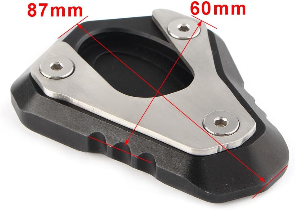 ya 2 8.15 for Kawasaki Z1000 2010-2018 11 Kickstand Foot Side Stand Extension Enlarger Pad