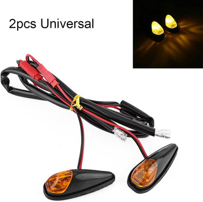 ya 4 8.14 Car 2pcs LED Motorcycle Flush Mount Turn Signal Light Motorbike Indicator Lamp