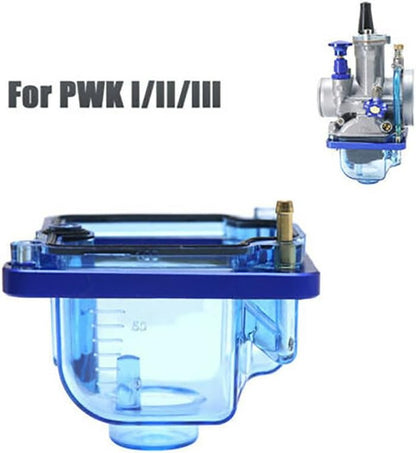 ya 23 10.7 baidi Motorbike Blue Clear Plastic Carburettor Bottom Float Bowl For PWK 21-34mm Carb