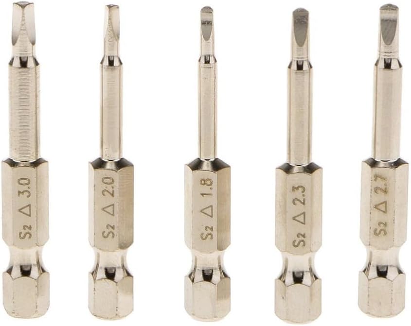 ya 26 10.21 baidi 5pcs Triangle Screwdriver Bits Tip S2 Steel 1/4-2