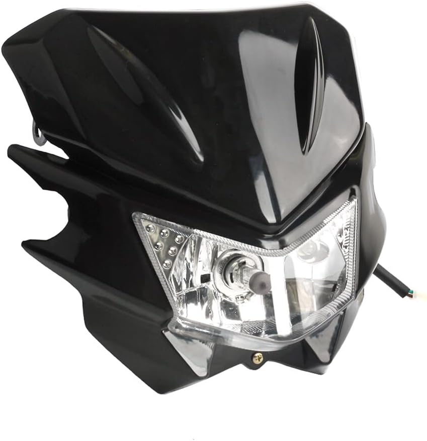 ya 4 8.14 Motorcycle headlight rectifier headlight high/low dual lights universal off-road bicycle 