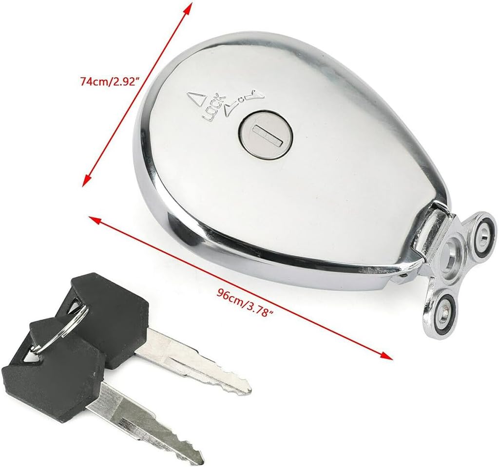 ya 5 8.24 baidi Fuel tank cap with 2 keys for Kawasaki 1996-1997 ELIMINATOR 600 (ZL600-B)