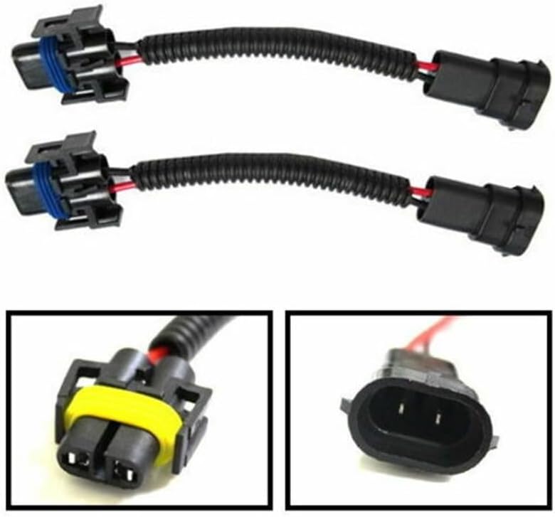 ya 13 9.15 baidi 2Pcs H11 H8 H9 Conversion Harness Bulb Socket Adapter For Headlight Fog Lamp