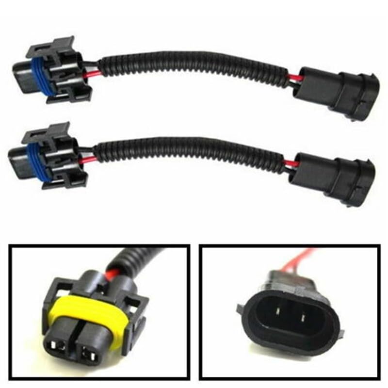 ya 13 9.15 baidi 2Pc H11 H8 H9 Extension Wiring Harness Sockets Wire for Headlight Fog Light Lamp