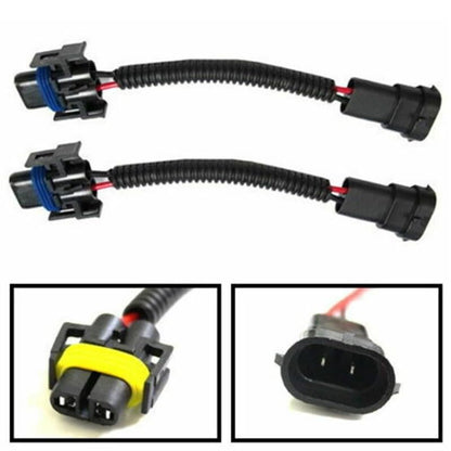 ya 13 9.15 baidi 2Pc H11 H8 H9 Extension Wiring Harness Sockets Wire for Headlight Fog Light Lamp