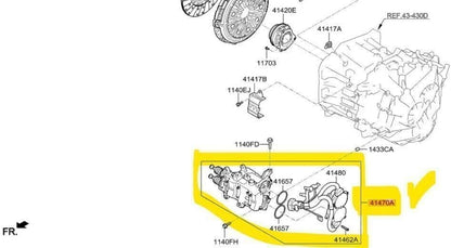 ya 4 8.10 New Dual Clutch Transmission Actuator Kit for Veloster 2012~2017 (1.6L)