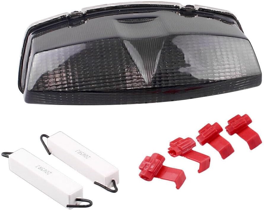 ya 10 9.16 zhengce LED Tail Lamp Turn Signals Smoke Fit for Kawasaki 500 94-96 500R 97-00