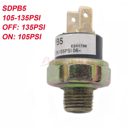 ya 2 8.15 Suitable for Train Horn 105-135PSI Air Pressure Switch Tank Mounting Thread 1/4 NPT 12V/24V