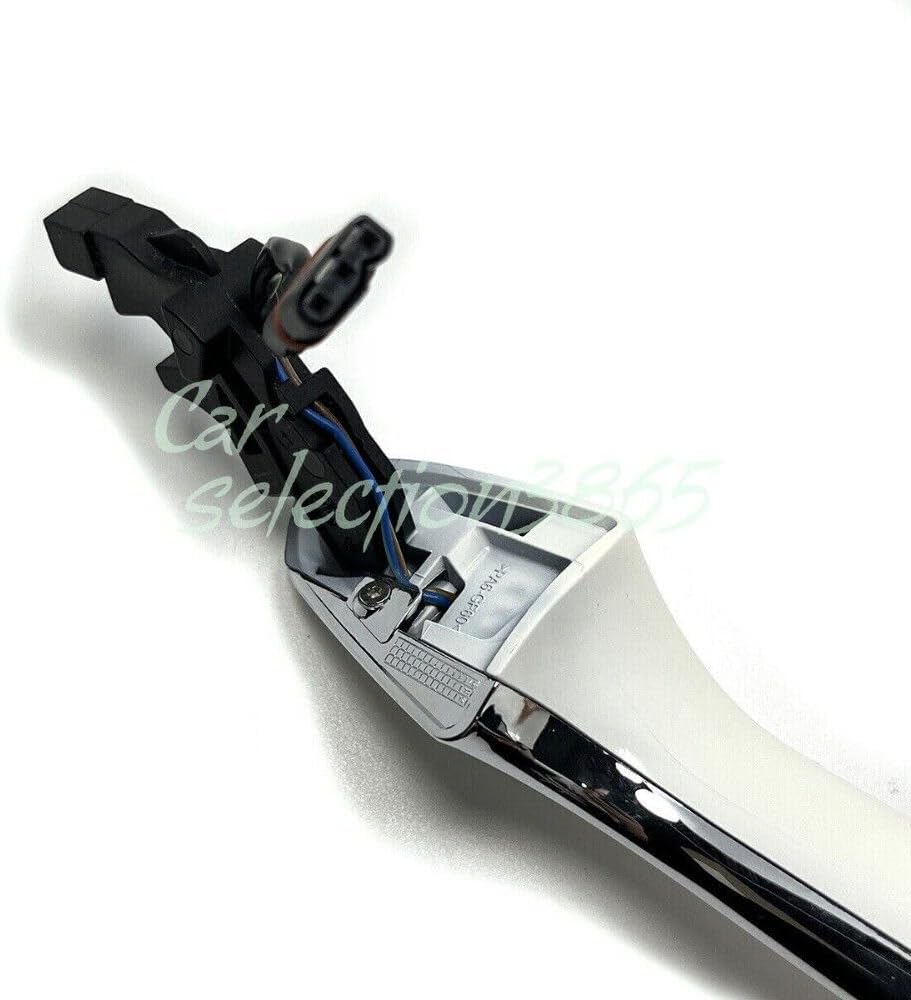 ya 2 8.15 White + Chrome Front Left Door Handle Keyless Suitable for Mercedes W204 W212 C/E Class 
