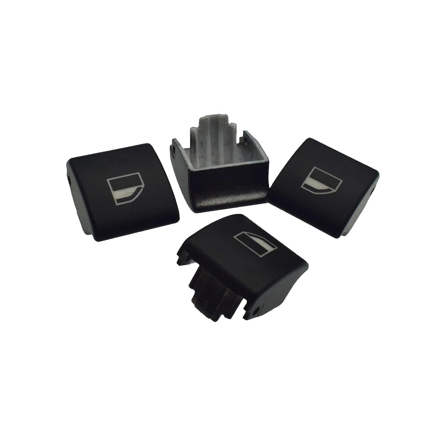 ya 4 8.8.2 Four Electric Window Switch Button Covers 61316902183, Suitable for BMW E46 E90 M3 X3 X5