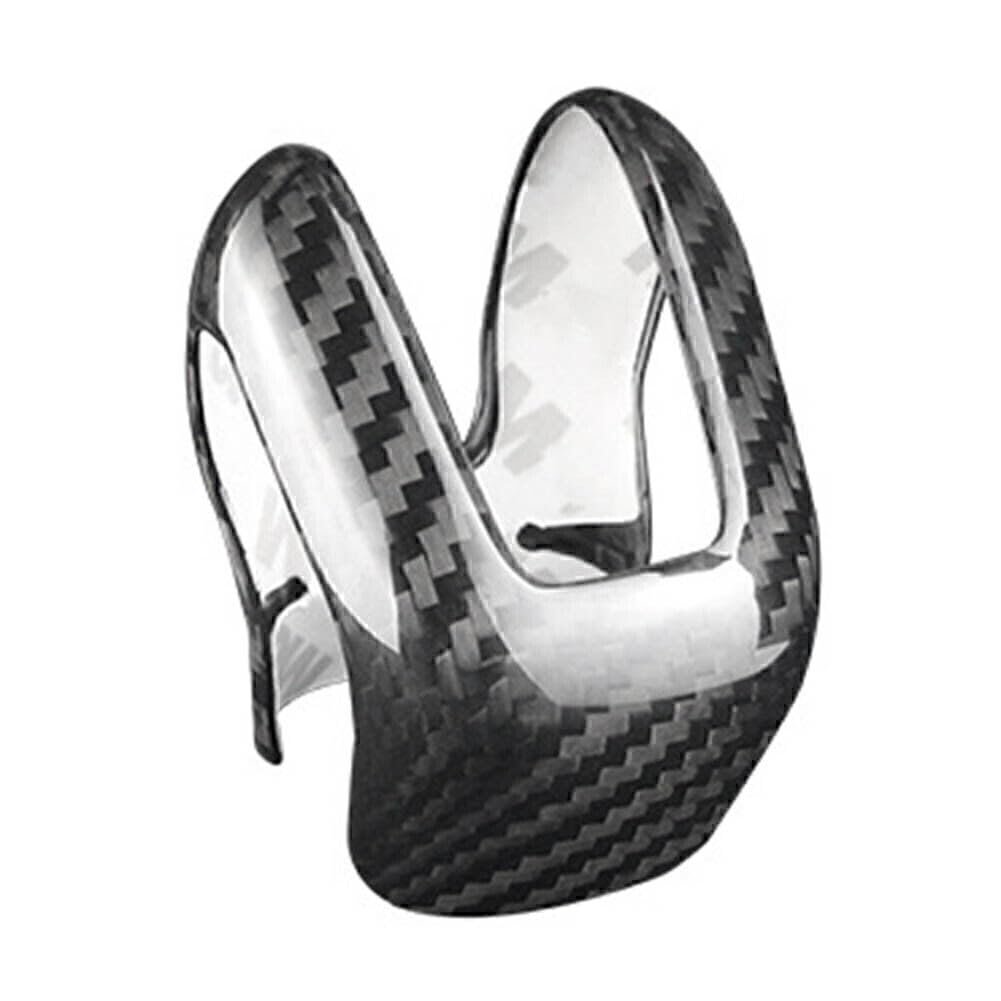ya 6 8.24 baidi Black Carbon Fiber Gear Shift Knob Cover Trim Fit for Volvo XC60 XC90 S60 S90 V60