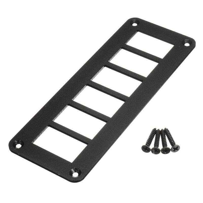 ya 6 8.24 baidi 3pcs Aluminum 6 Gang Carling ARB Rocker Switch Dash Mount Holder Housing Panel