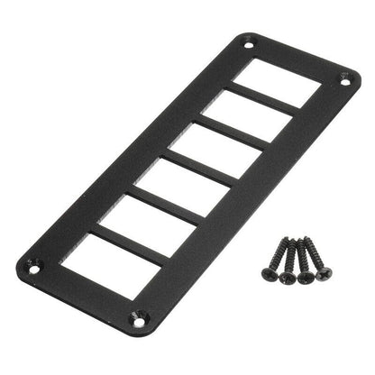ya 6 8.24 baidi 3pcs Aluminum 6 Gang Carling ARB Rocker Switch Dash Mount Holder Housing Panel