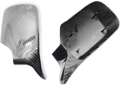 ya 11 9.14 baidiCarbon Fiber Rear View Mirror Cover Shell Fit for BMW E46 4 Door 3 Series 1998-2005