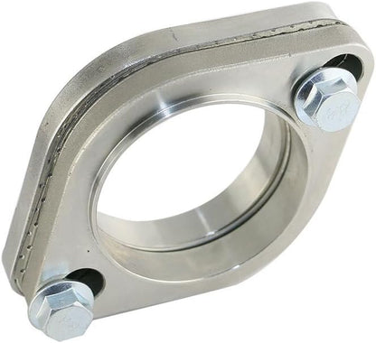ya 4 8.24 baidi 2 Flange Pipe Header Slotted 2-Bolt Hole Universal Stainless Steel Fit