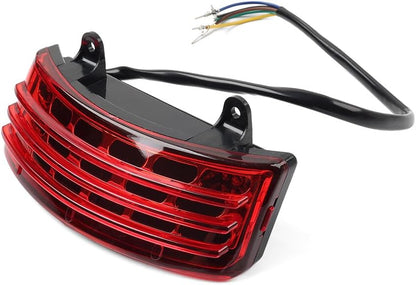 ya 10 9.16 zhengce Tri-Bar LED Rear Tail Brake Mudguard Light For Harley Road King Road Glide