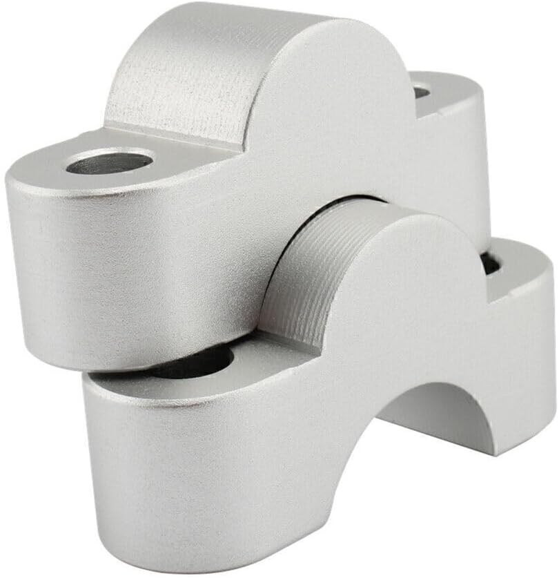 ya 4 8.14 Handlebar Risers Handle Bar Lift Clamp Adapters for BMW S1000XR 2020-2023 Silver