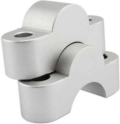 ya 4 8.14 Handlebar Risers Handle Bar Lift Clamp Adapters for BMW S1000XR 2020-2023 Silver