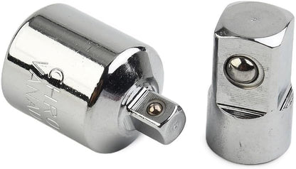 ya 14 9.20 baidi 1/4 to 1/2 1/2 to 14 Hand tools Ratchet Repair Silver Wrenches 2pcs-1