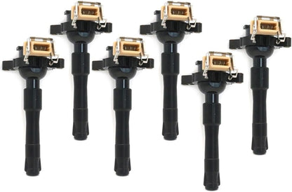 ya 9 10.24 6X Ignition Coils 12131748017 for BMW E46 E39 X5 Z8 E36 325 330 328 525i 540i M3