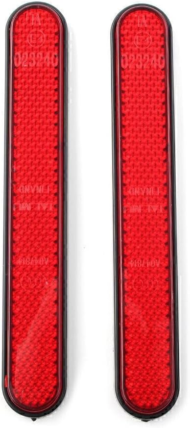 ya 7 8.24 baidi 2PCS Rear Mudguard Fender Reflector for Harley Sportster 883 1200 X48 A1 ABS Red