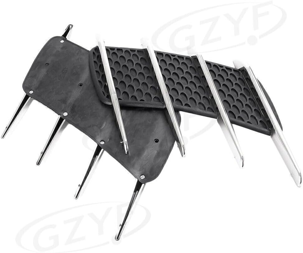 ya 4 8.24 baidi 2x Vent Trim/Hood Air Flow Intake Cover Car Decoration FIN Side For Universal
