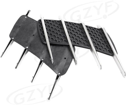 ya 4 8.24 baidi 2x Vent Trim/Hood Air Flow Intake Cover Car Decoration FIN Side For Universal