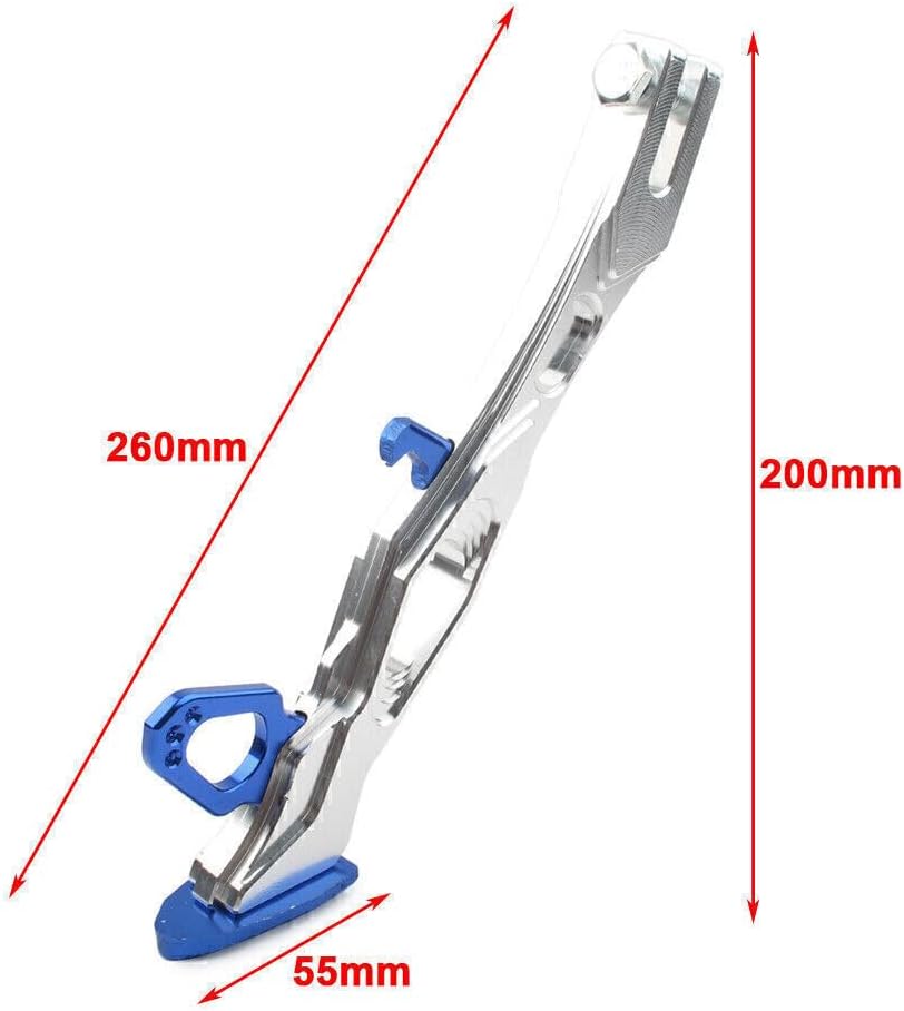 ya 2 8.15 For Scooter Motorcycle Kickstand Foot Side Stand Aluminum Alloy Kick Stand Blue