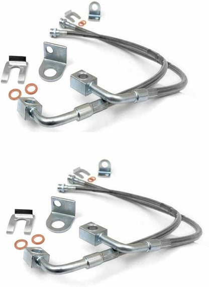 ya 10 9.16 baidi 89716 Front&Rear Stainless Brake Lines for Jeep for Wrangler 2.0 3.6L 3.8L 2007-2018