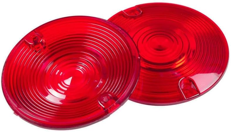 ya 2 8.15 Red Turn Signal Light Lens Covers Fit for Harley Touring Electra Glide Road King