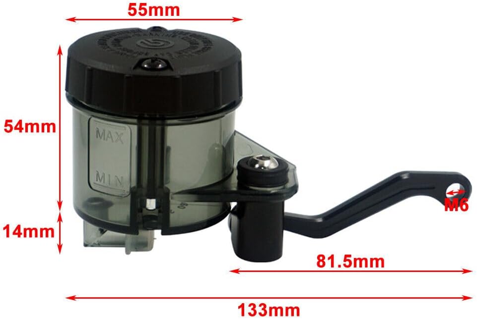 ya 6 8.24 baidi Front Brake Clutch Tank Cylinder Fluid Oil Reservoir Cup Universal for Suzuki