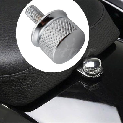 ya 4 8.8.2 Chrome Billet Aluminum Knurled for Seat Bolt for Harley Sportster Dyna Touring 96-15