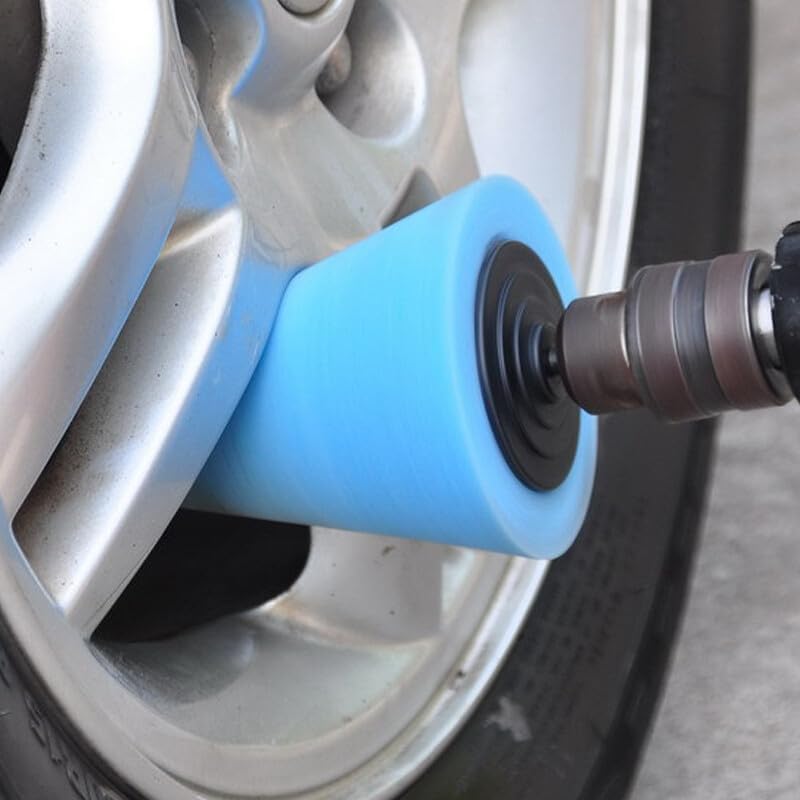 ya 12 10.8 baidi Car Foam Sponge polishing Tapered polishing pad Suitable for car Wheels