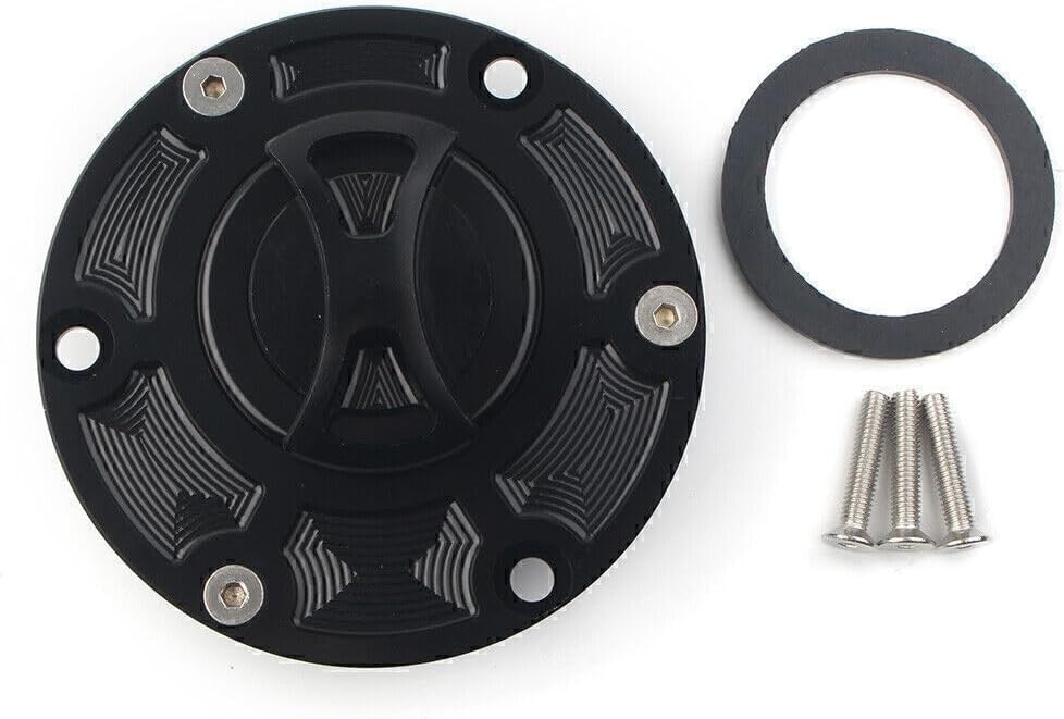 ya 9 10.24 Fuel Gas Tank Cap Cover Fit Aprilia RS125/RS250 RSV1000 Tiger 800 1050 Black
