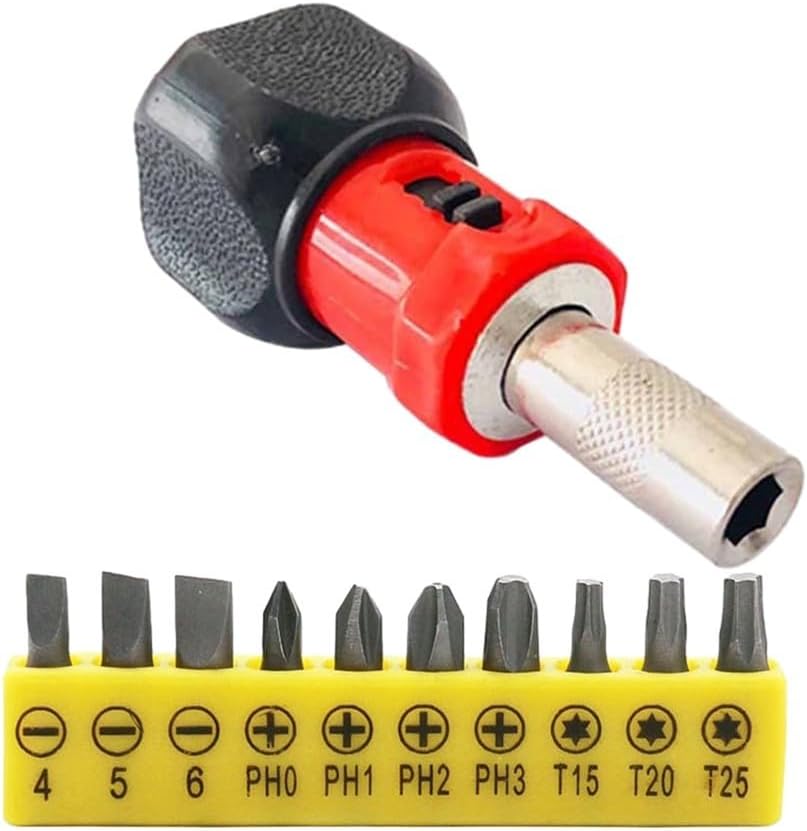 ya 26 10.21 baidi Premium 11 Piece Ratchet Wrench Screwdriver Hex Socket Screw Driver Bundle
