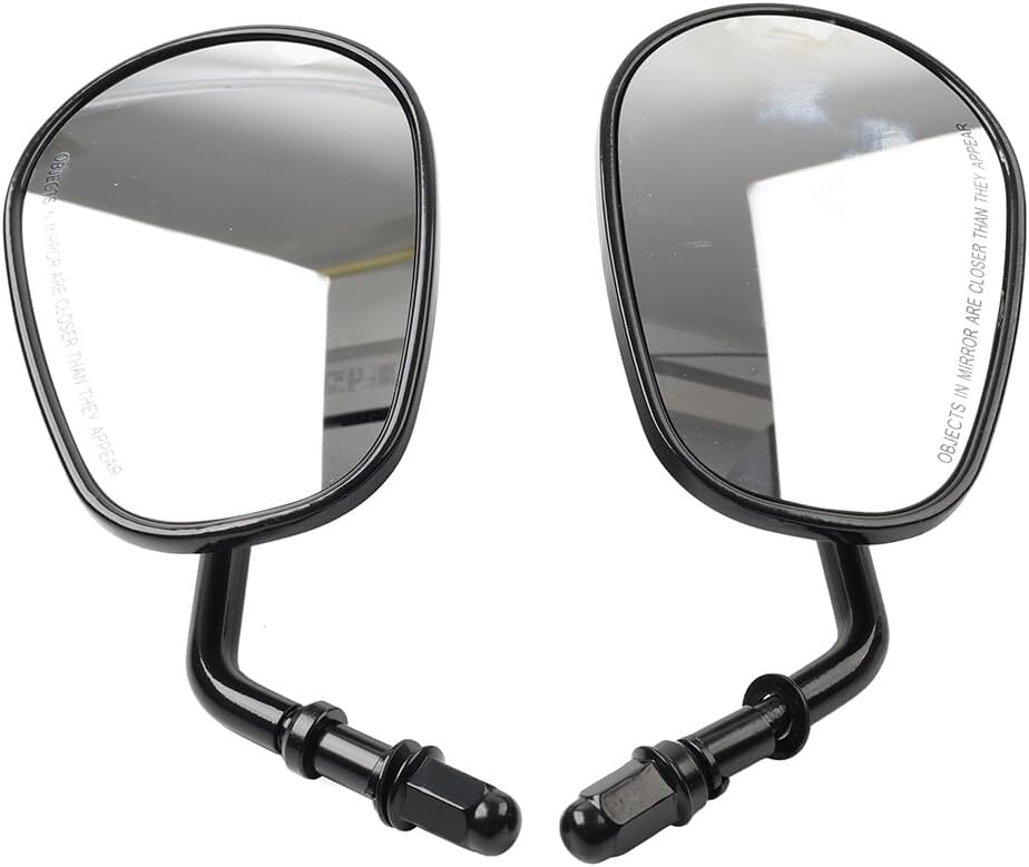 ya 2 8.15 Pair Black Rear View Side Mirror for Harley Sportster XL 1200 883 Softail