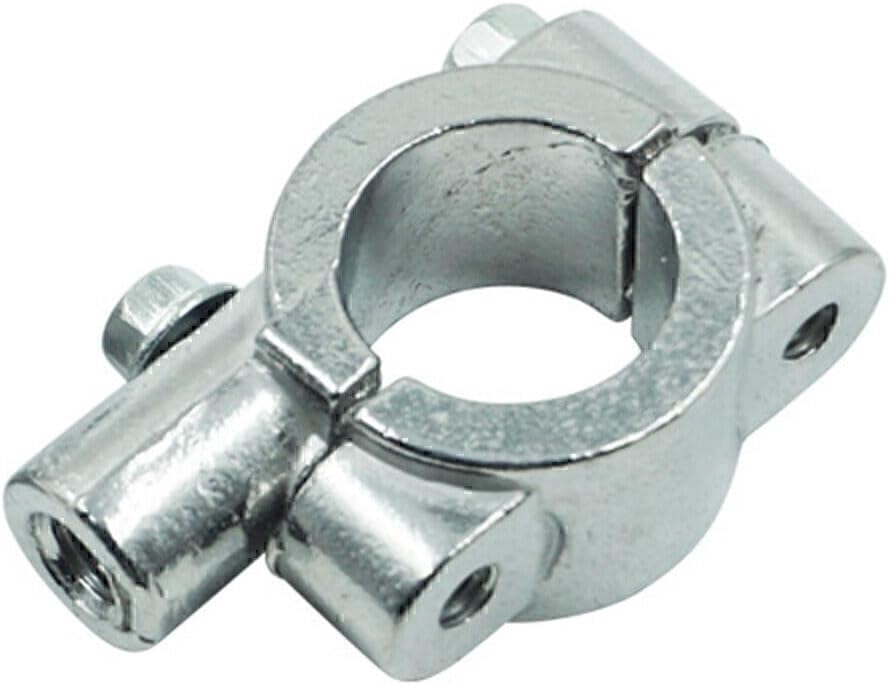 ya 6 8.14 25mm M10 Rearview Handlebar Mirror Mount Holders Adapter Clamp Motor Silver